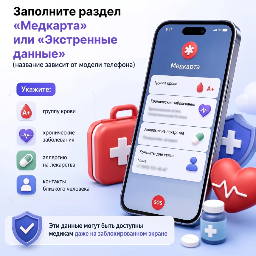 Многие полезные функции смартфона остаются незамеченными, хотя могут помочь быстрее получить помощь 