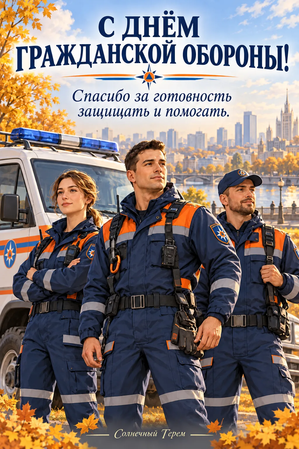 С праздником тех, кто всегда должен быть готов прийти на помощь. ❤️