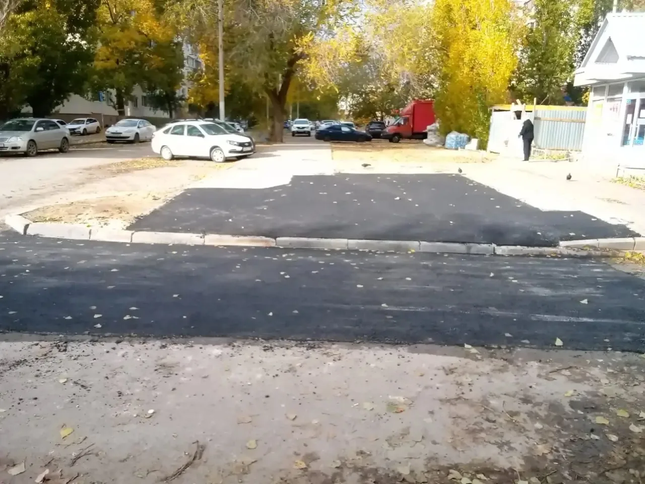 Площадь больше половины футбольного поля заасфальтировали «Концессии» в Волгограде в ноябре   «Конце