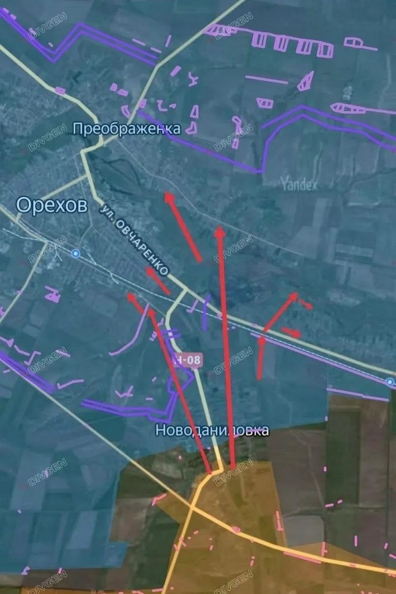 Запорожское направление. Ореховский участок