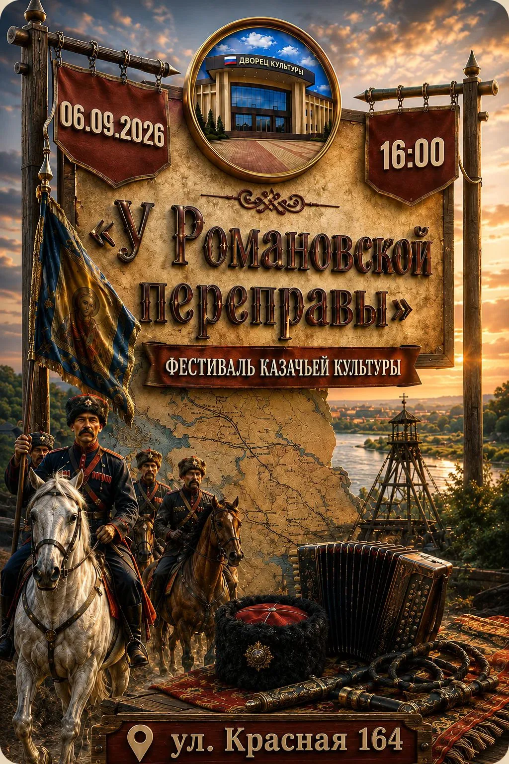 📣 Районный дворец культуры приглашает на городской фестиваль казачьей культуры линейны...