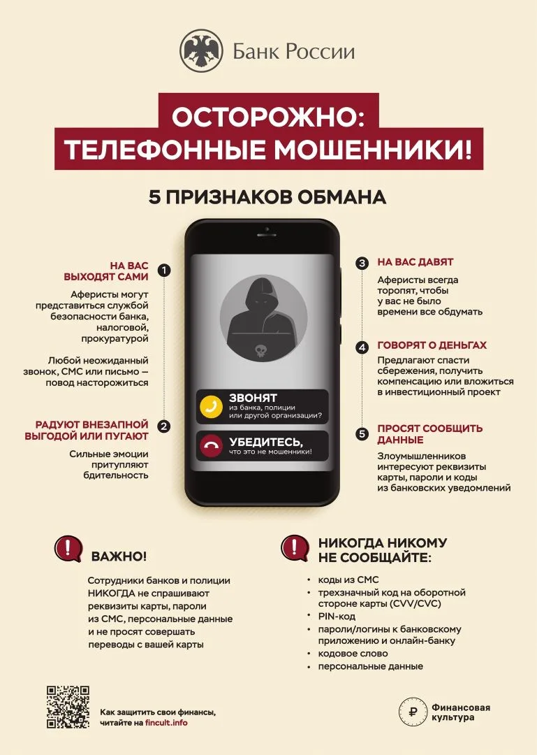 В целях повышения уровня финансовой киберграмотности населения знакомим вас с информаци...