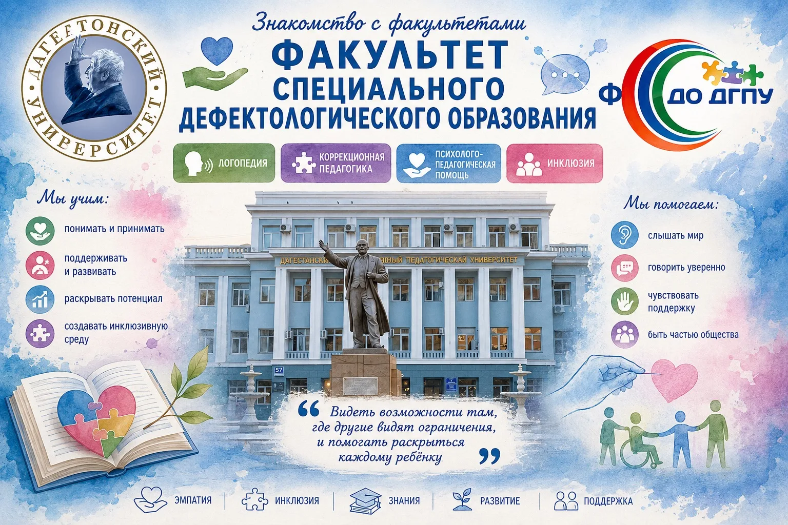 ✨Продолжаем нашу рубрику знакомства с факультетами

Сегодня говорим о тех, кто дарит надежду и помог