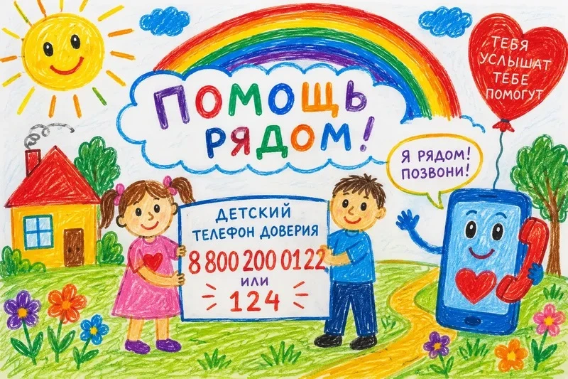 📞 ДЕТСКИЙ ТЕЛЕФОН ДОВЕРИЯ – это твой надежный помощник!