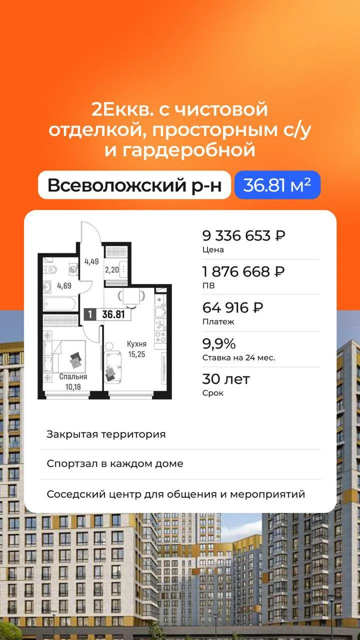 📌Подборка квартир по стандартной ипотеке для всех с самими выгодными ставками