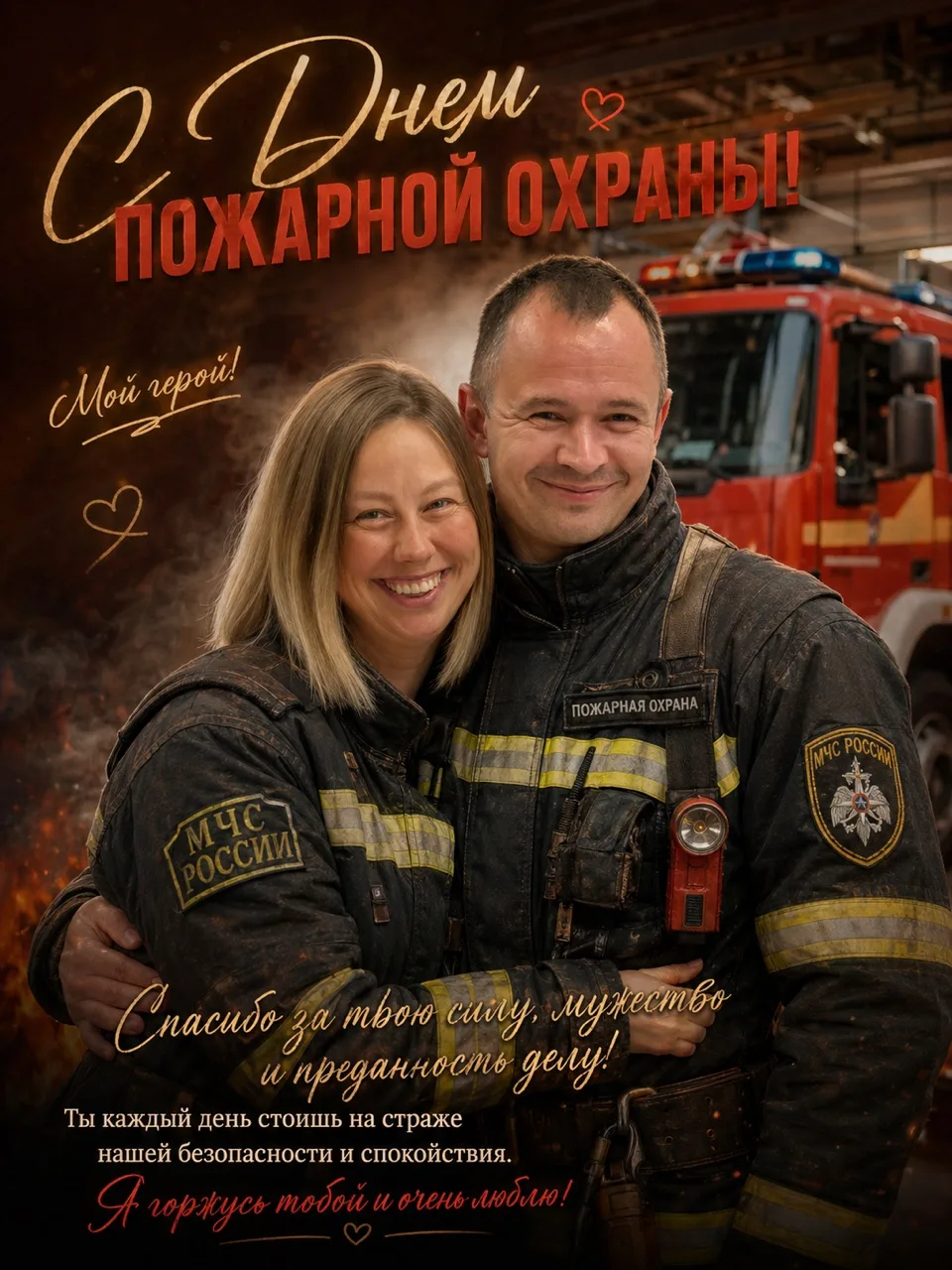Сегодня праздник у дорогого мужа ! Пример для детей и опора семьи❤️