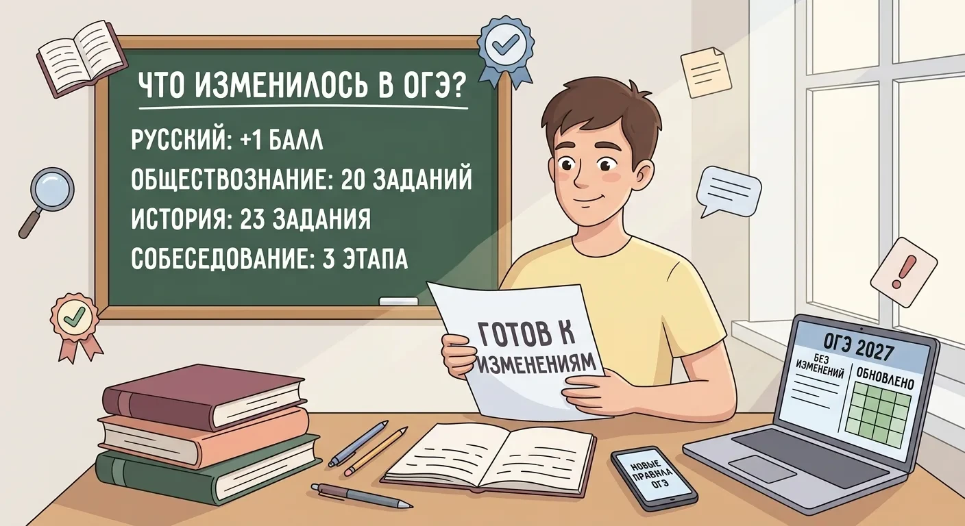 Главные изменения в ОГЭ-2027 — что важно знать? 📚