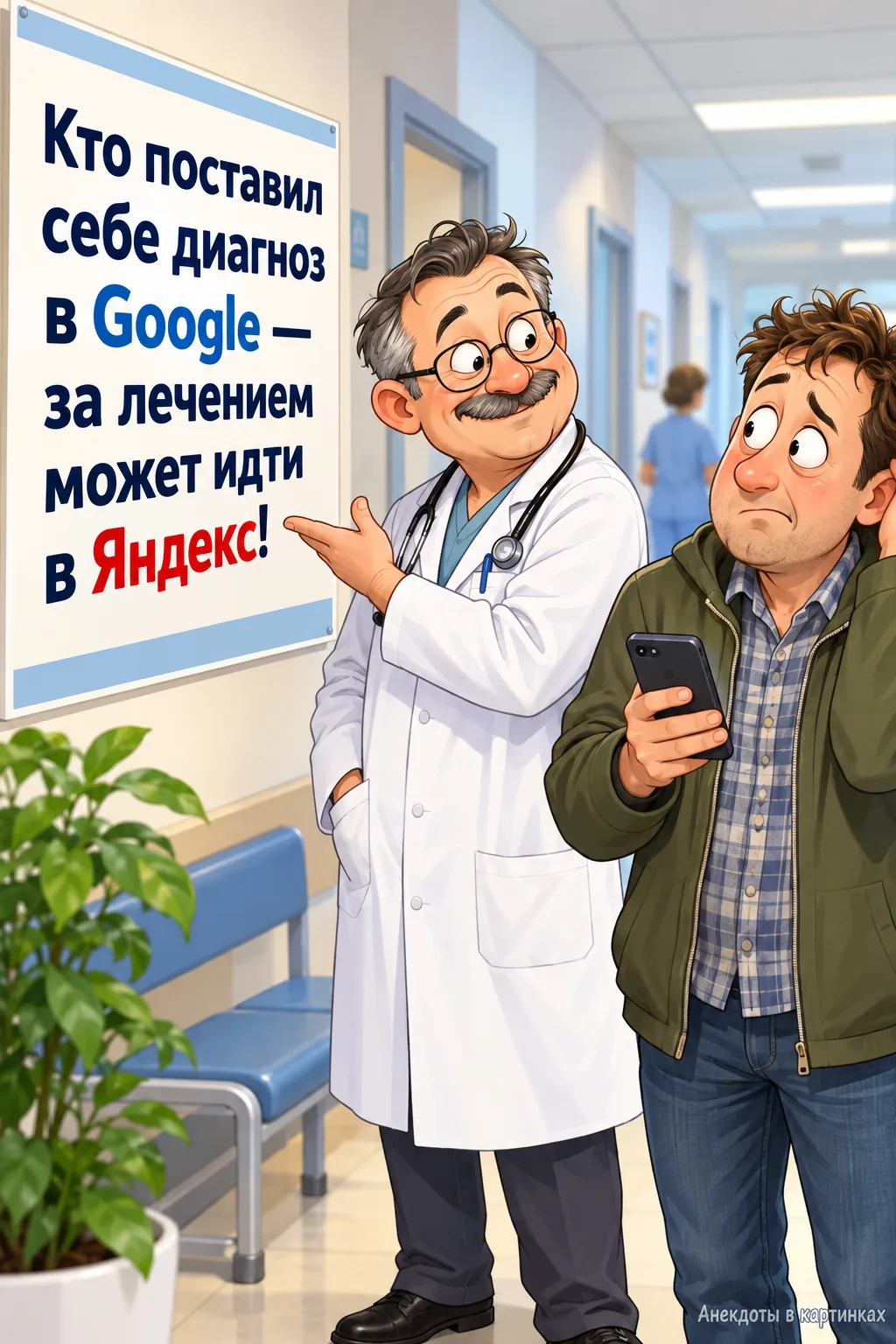 Плакат в больнице: