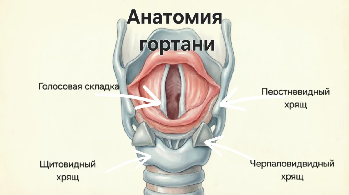 Анатомия гортани и её значение для голоса