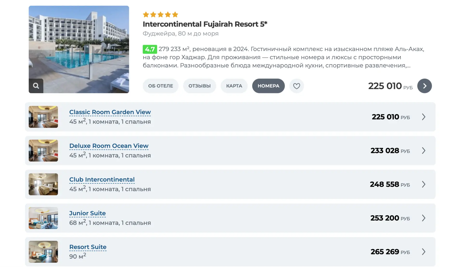 Intercontinental Fujairah Resort 5*