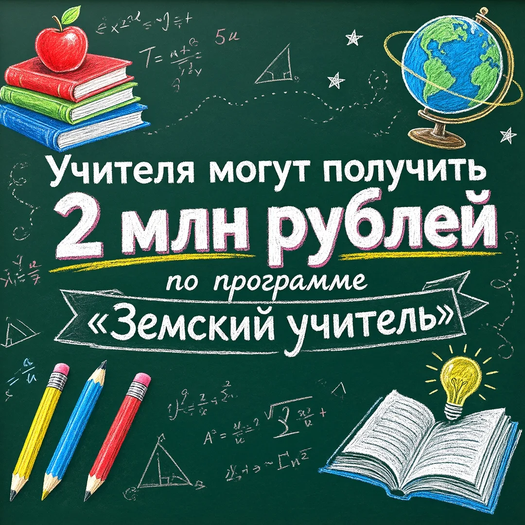 Учителя могут получить 2 млн рублей по программе «Земский учитель»