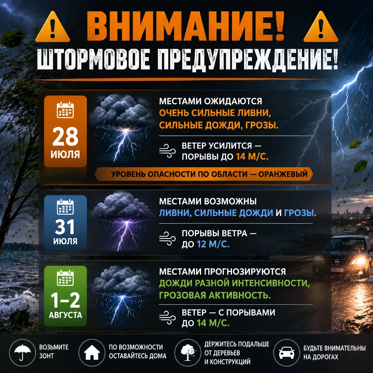 ❗️Штормовое предупреждение