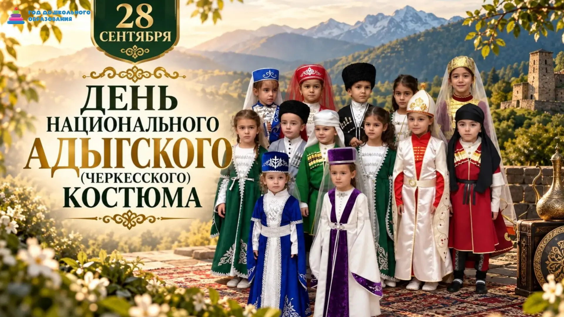 28 сентября- День национального адыгского (черкесского) костюма.