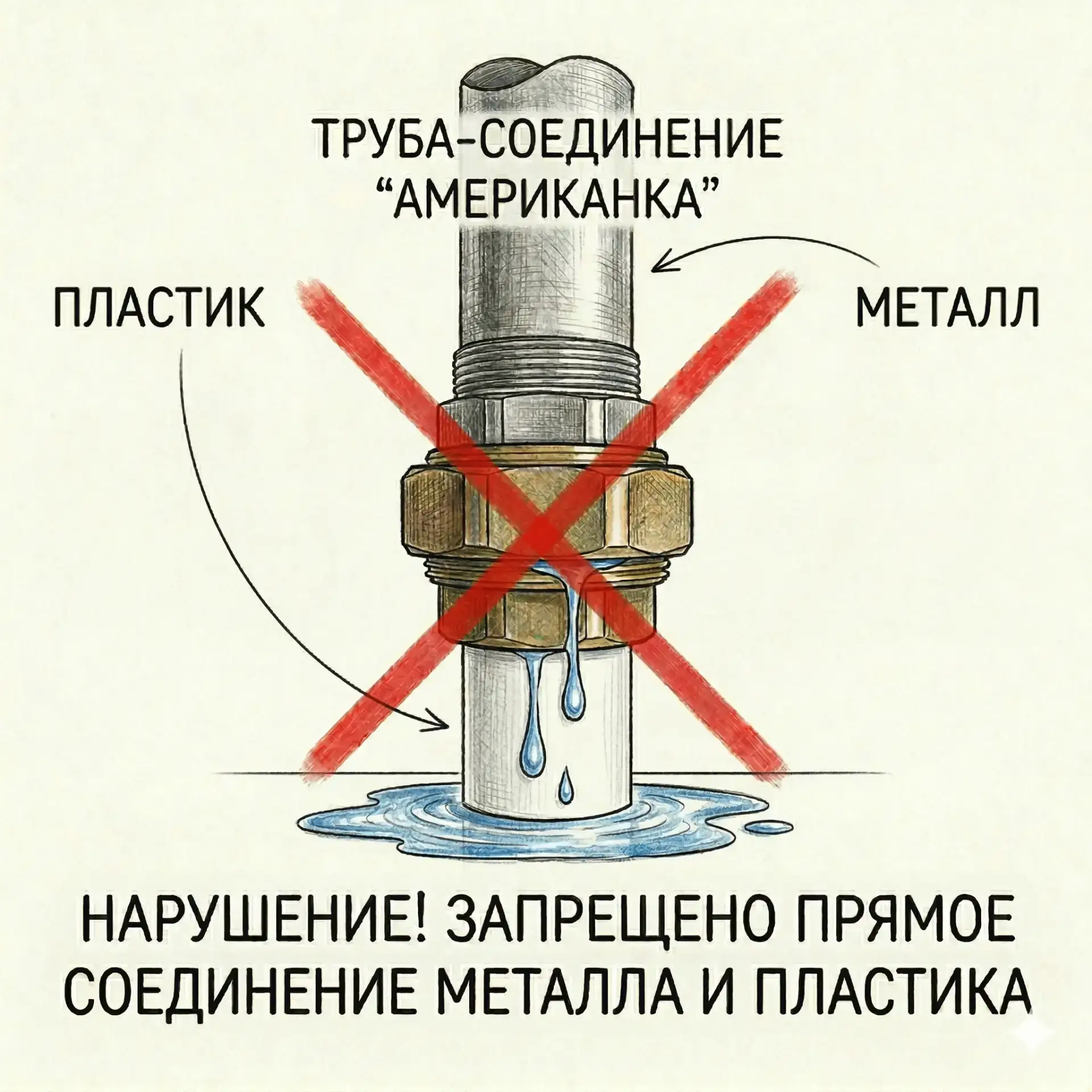 К новости «🚫 Почему нельзя ставить «американки» на стояках?»