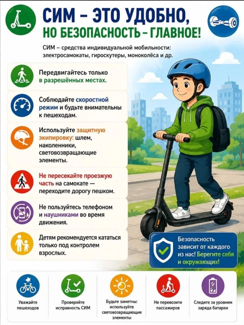 Лето — время прогулок, скорости и ярких впечатлений! ☀🛴