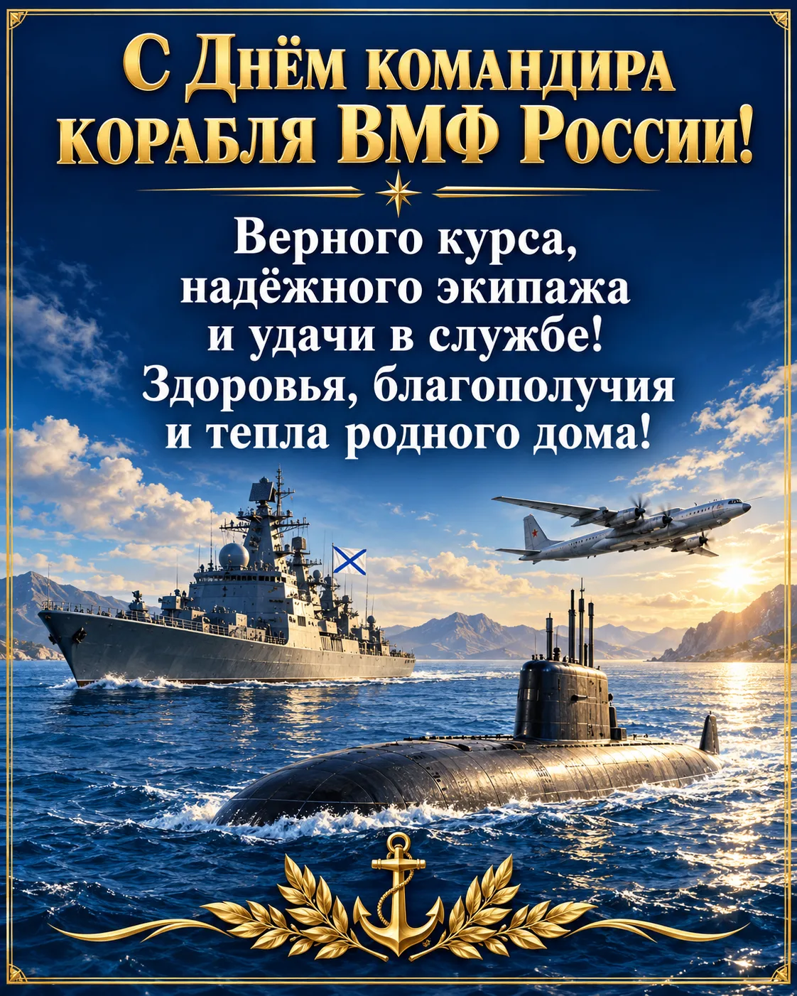 ⚓ Пусть курс будет верным, экипаж надёжным, а дома всегда ждут с любовью!