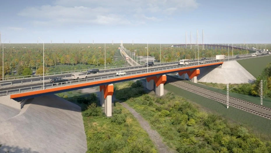 Для строительства первого этапа КАД-2 начали готовить территорию