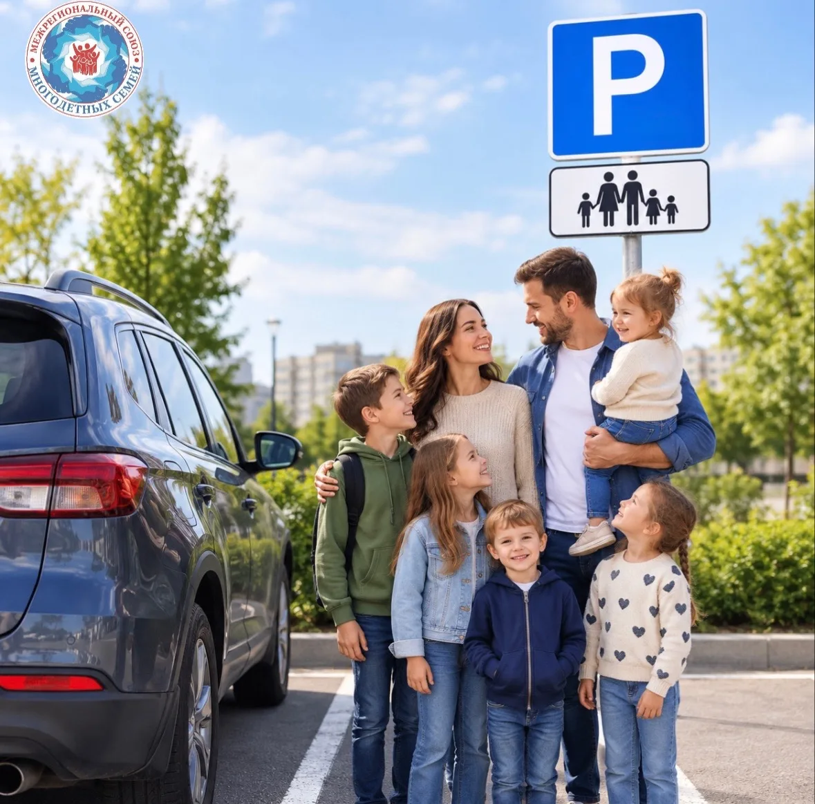 🚗🅿️ В России появится новый дорожный знак для парковки многодетных семей!