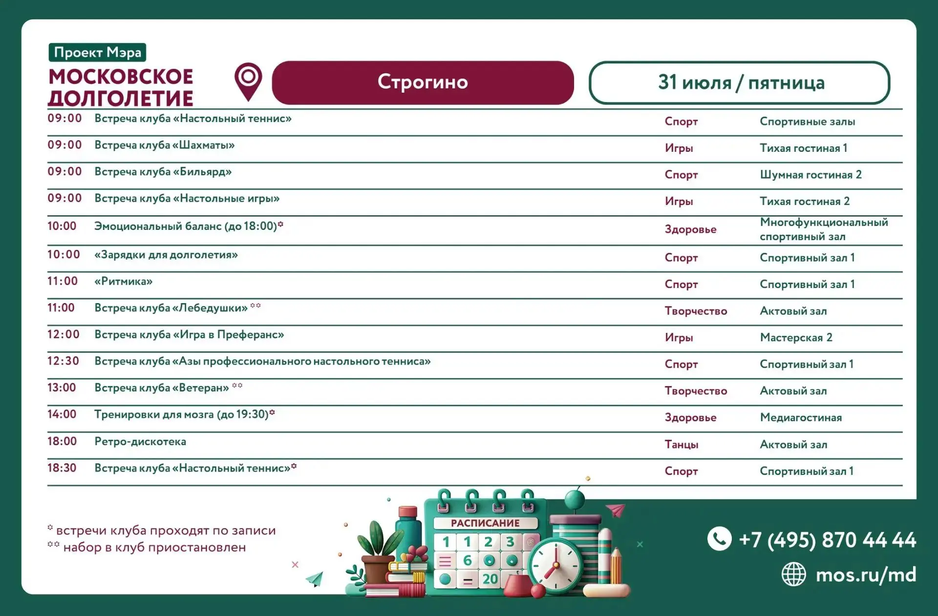Дорогие друзья!

🌱 Сегодня, 31 июля  - пятница, мы приглашаем всех желающих присоединиться к САМООР