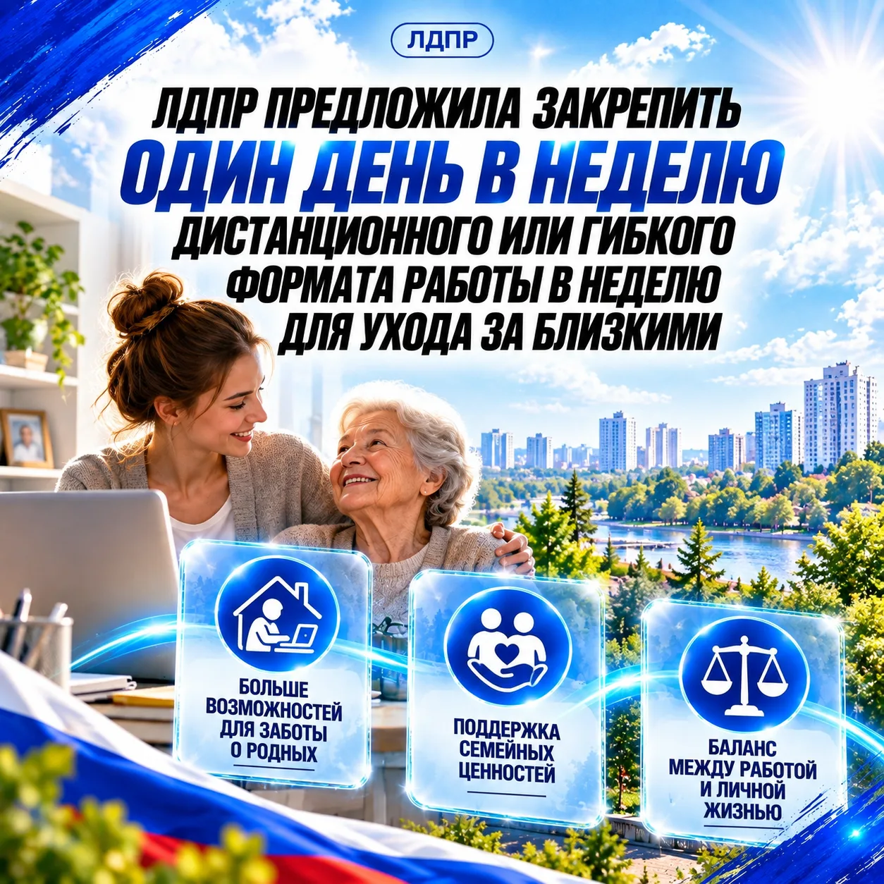 🇷🇺 ЛДПР предлагает один день удалённой работы в неделю!