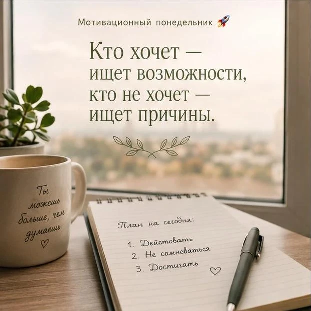 #Мотивационный_понедельник  🚀