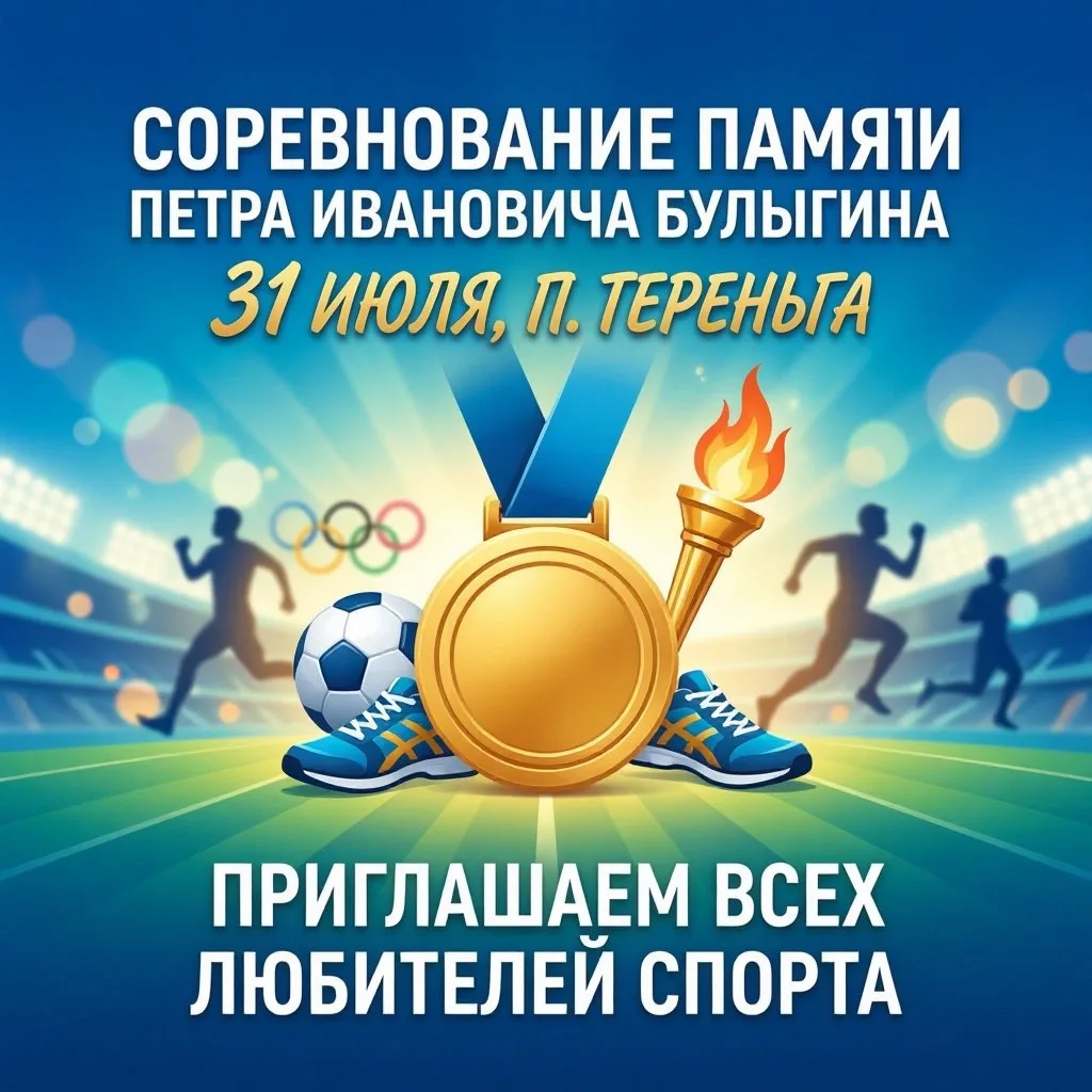 📢 Внимание, спортсмены и болельщики! 
📢31 июля в Тереньге состоится традиционный турнир, посвящённ