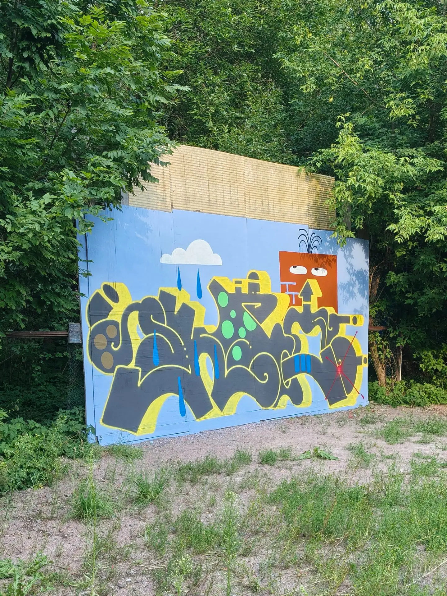 Граффити в старой Осинке