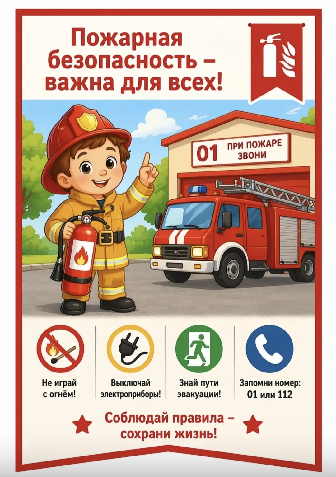 Огонь — это не игрушка: почему с дошкольниками нужно говорить о пожарной безопасности уже сейчас 🚒�