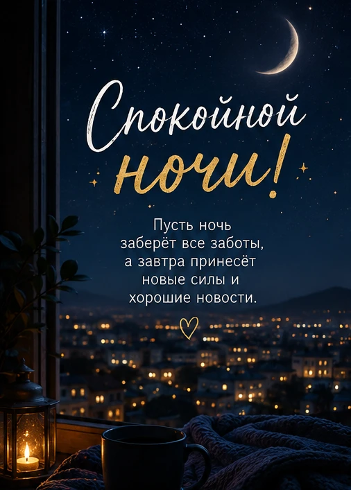 Спокойной ночи🌙