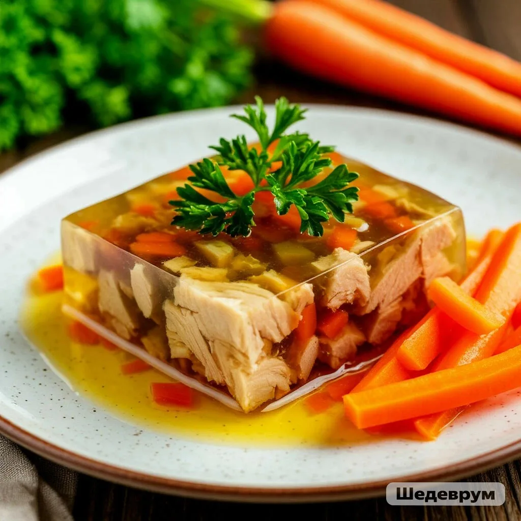 КУРИНЫЙ ХОЛОДЕЦ — ЛЁГКАЯ ПП-ВЕРСИЯ! 🍗🥕✨