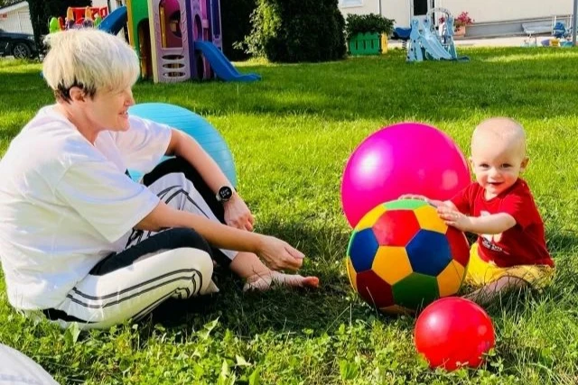 🟣Познавательное занятие с мячиками