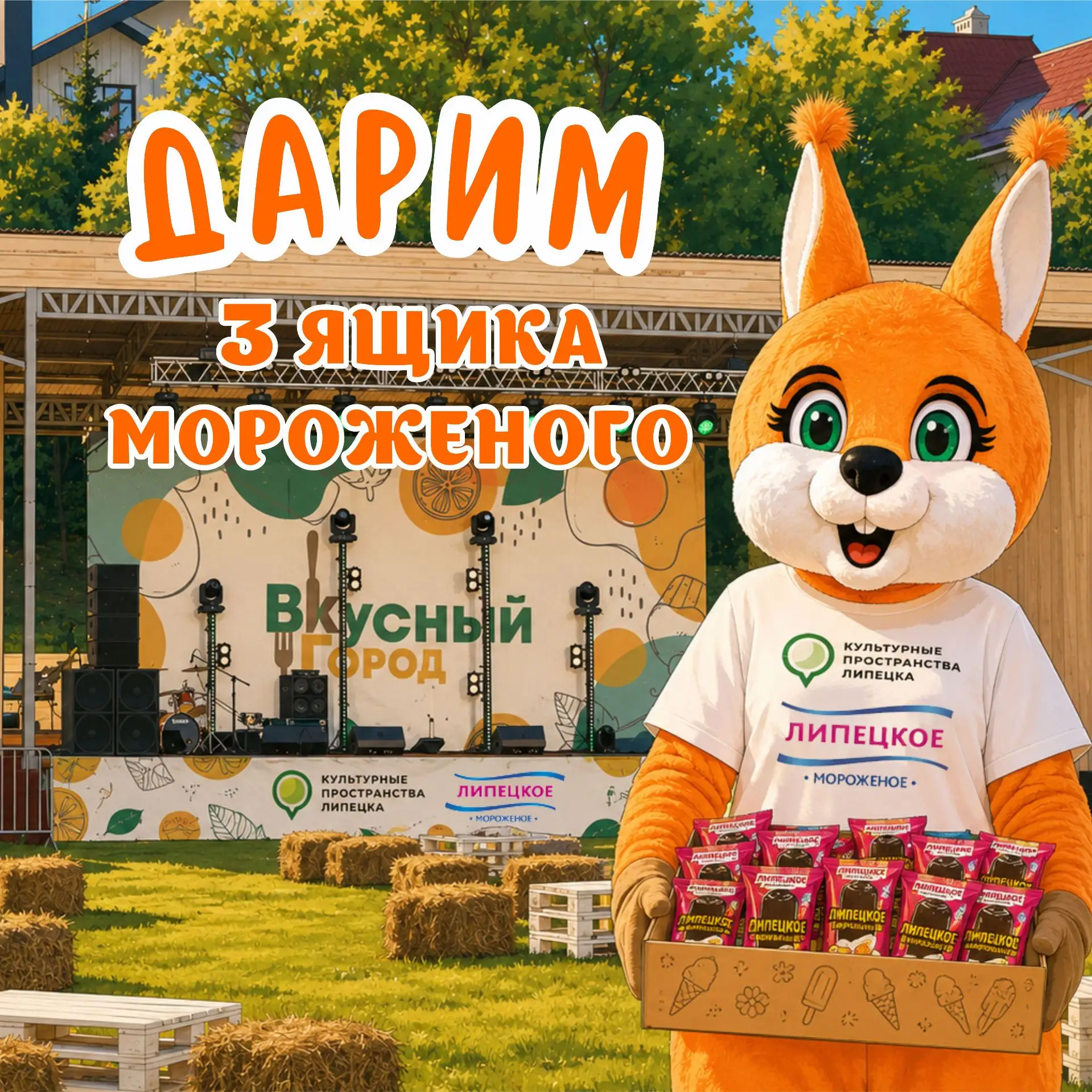 🍦 Дарим 3 ящика вкуснейшего мороженого!