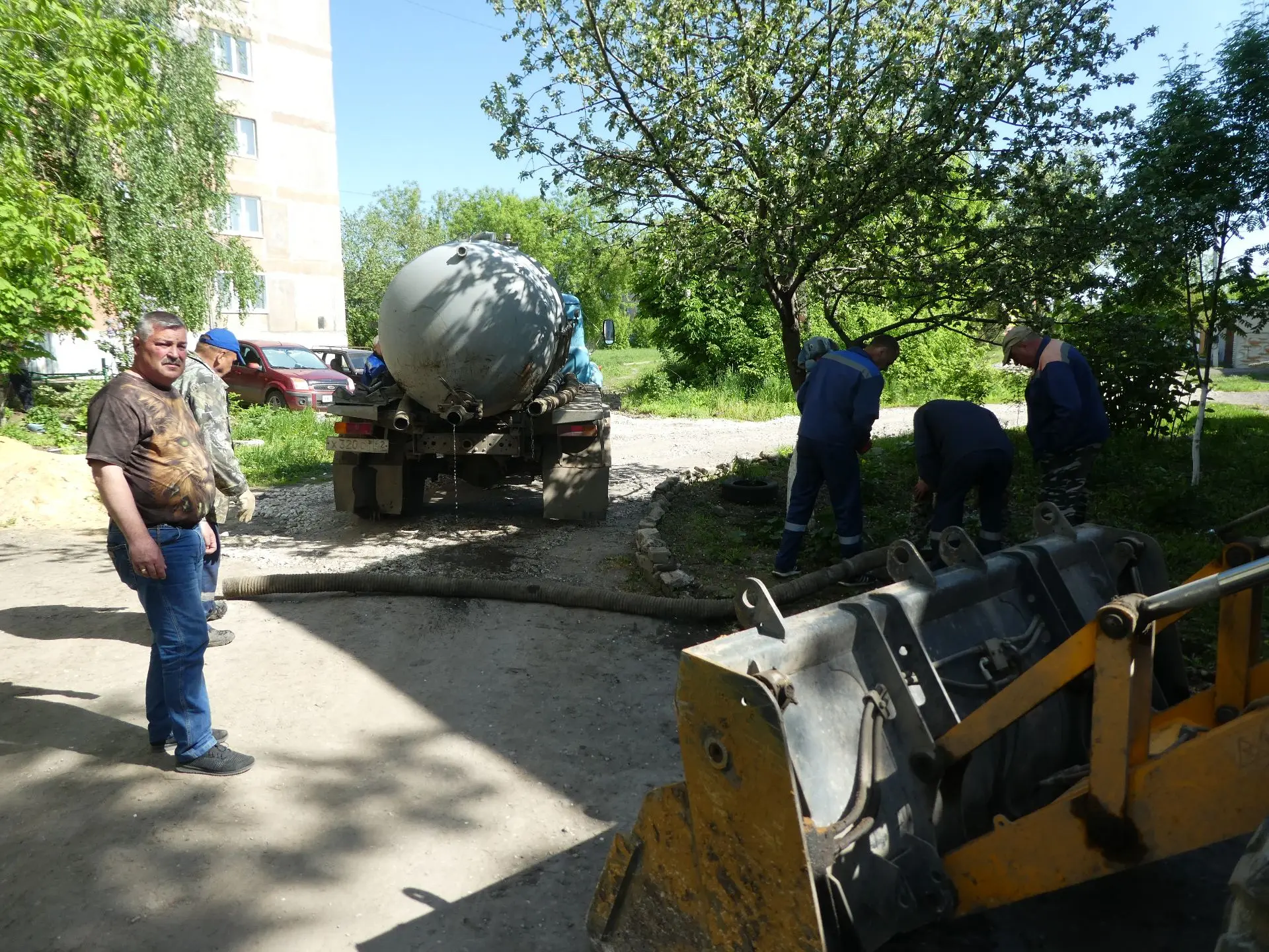 ЖИТЕЛИ С ВОДОЙ, ЯБЛОНЯ НЕ ПОСТРАДАЛА