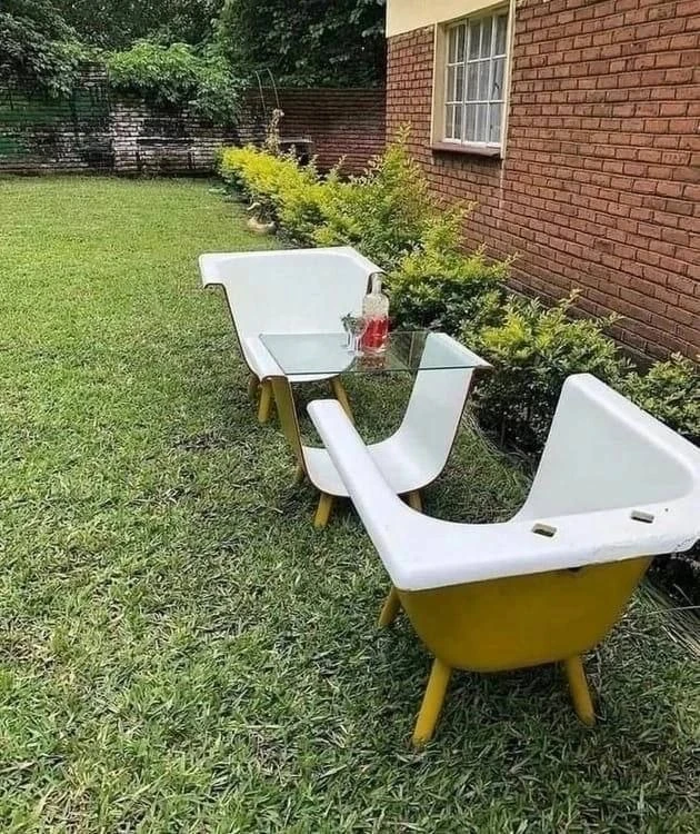Из старой ванны