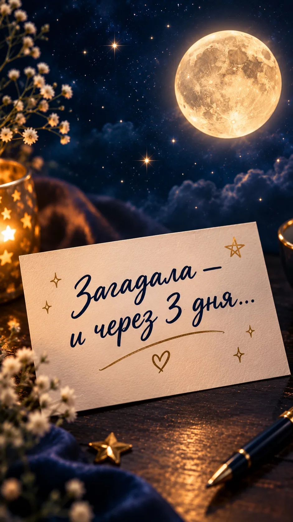 🎮 Игра дня: ритуал «Желание на салфетке»