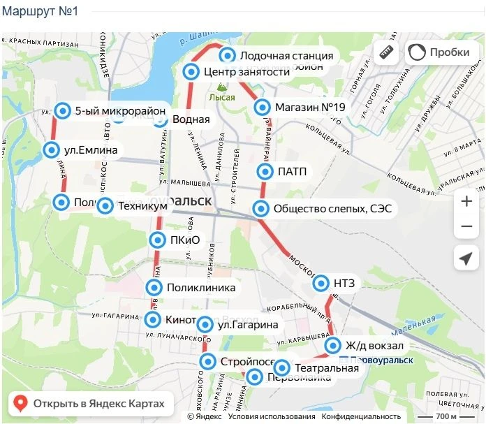 В Первоуральске кольцевой муниципальный маршрут №1 свяжет Железнодорожный вокзал, улицу Вайнера, Наб