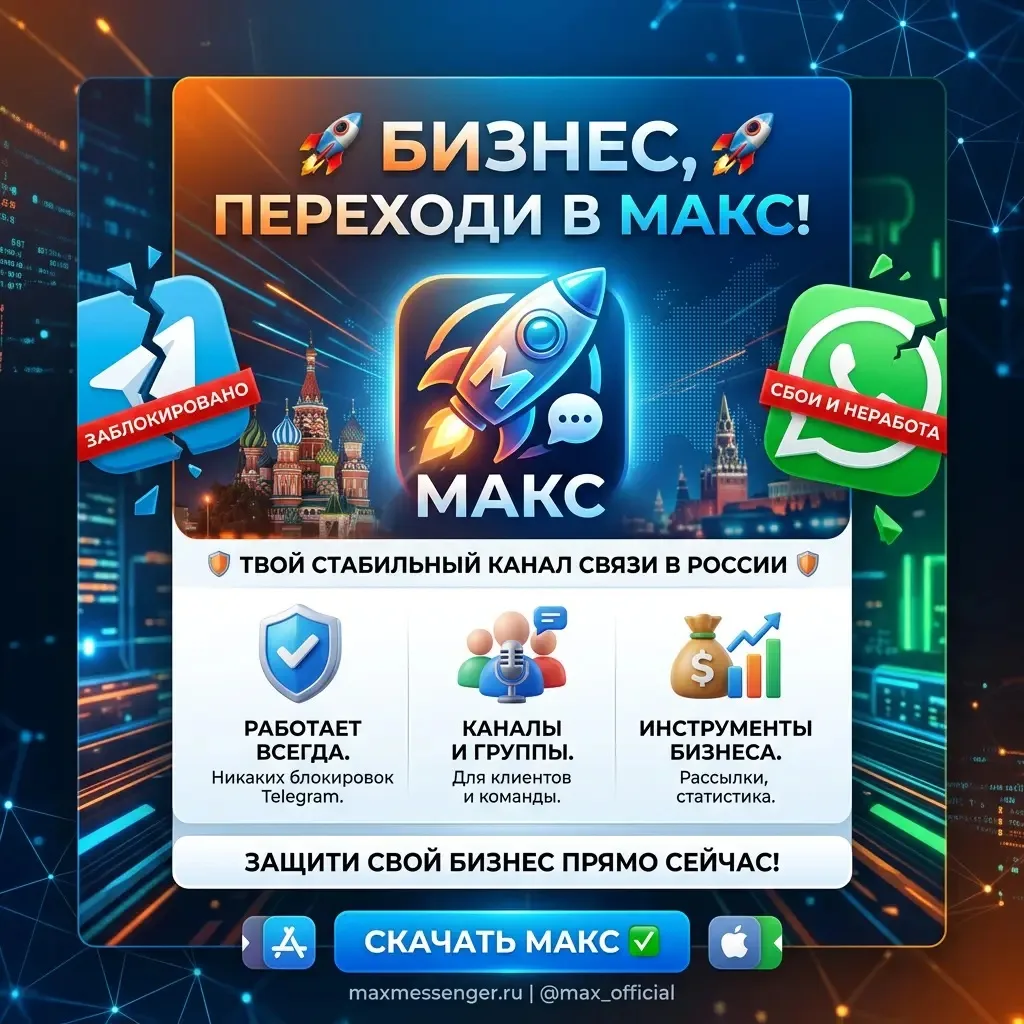🚀 БИЗНЕС, ВНИМАНИЕ! ПОРА ОТКРЫВАТЬ «ЗАПАСНОЙ ВЫХОД»
Пока рынок лихорадит от новостей о блокировке T