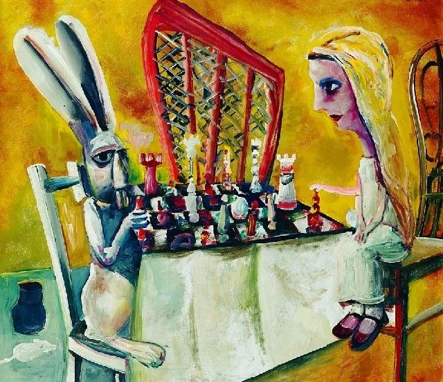 🎨 Шахматы в искусстве

Картина «Игра в шахматы» австралийского художника Чарльза Блэкмана, середина