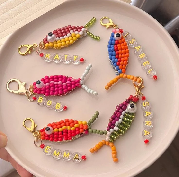 Рыбки из бисера — это просто любовь! 🐟💙