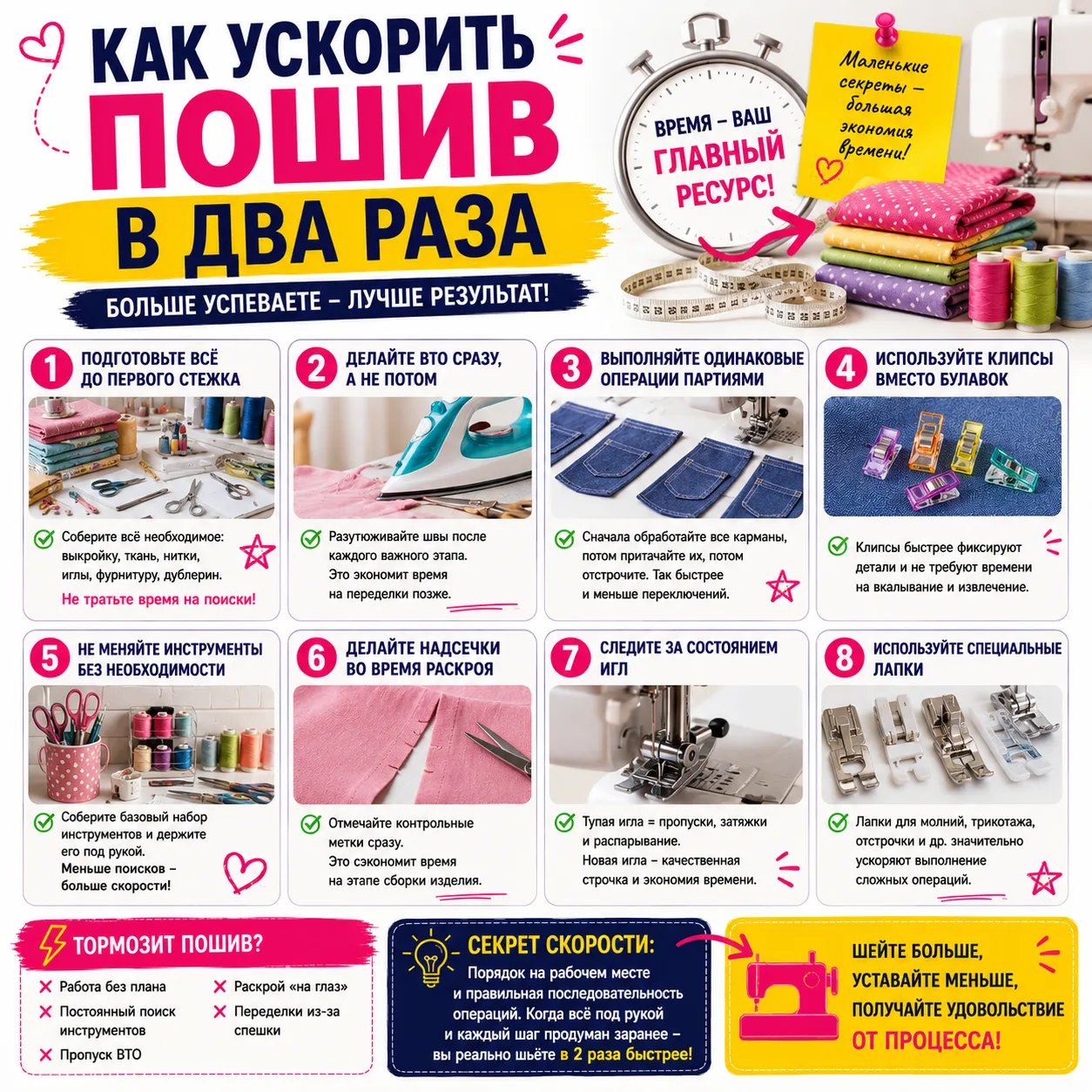 ✂️ Как ускорить пошив в два раза (без потери качества)