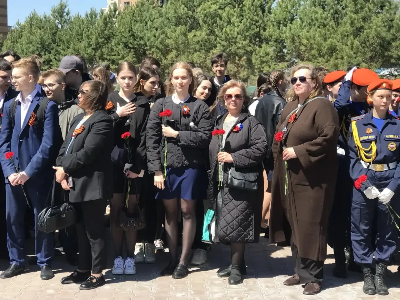 Сегодня учащиеся нашей школы приняли участие в церемонии награждения по итогам городского смотра пат