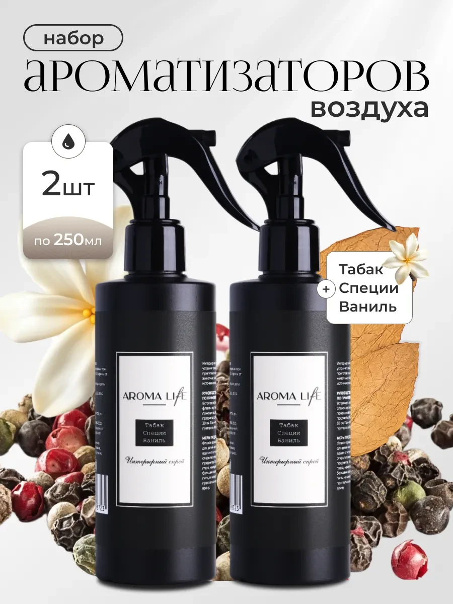 ⚡️ Освежитель воздуха парфюм для дома набор 2 шт, aroma life
