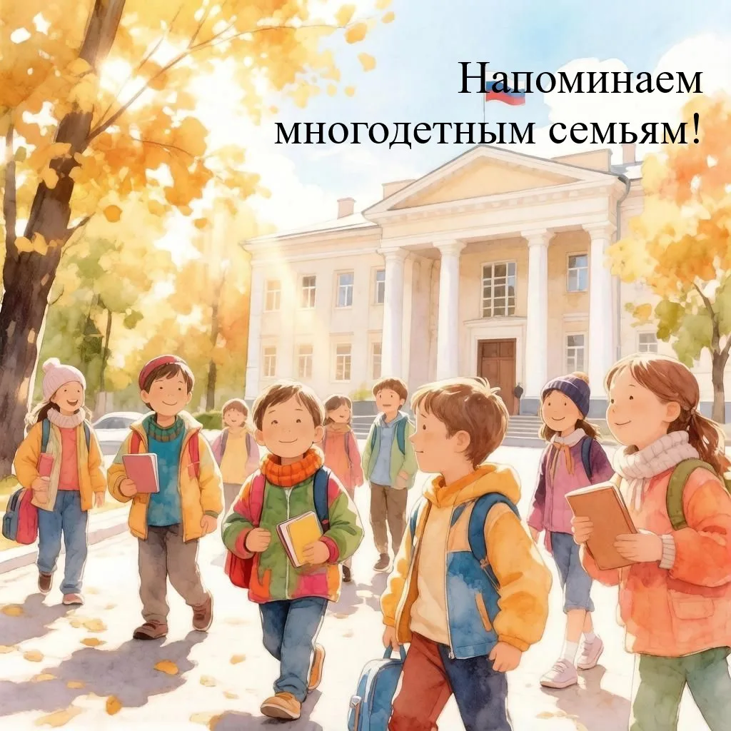 🩵Напоминаем  многодетным семьям города Коврова и Ковровского района о необходимости по...