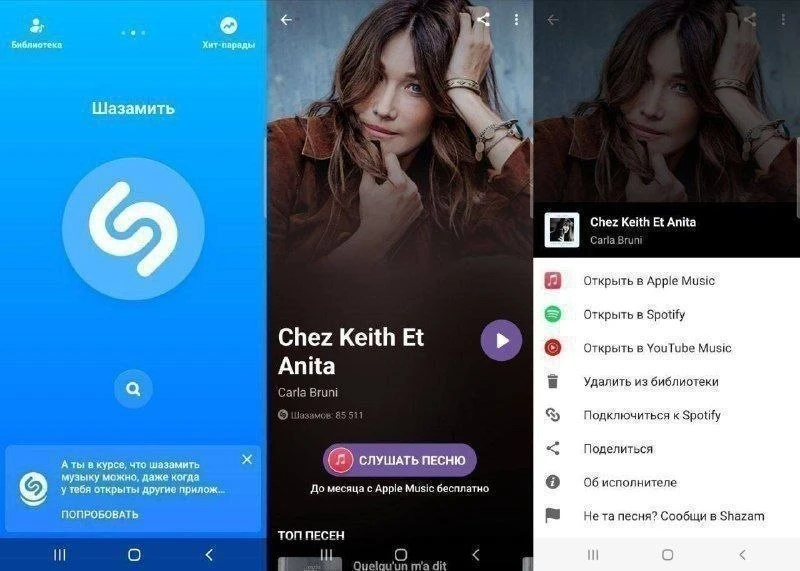 🎵 Shazam — распознавание музыки