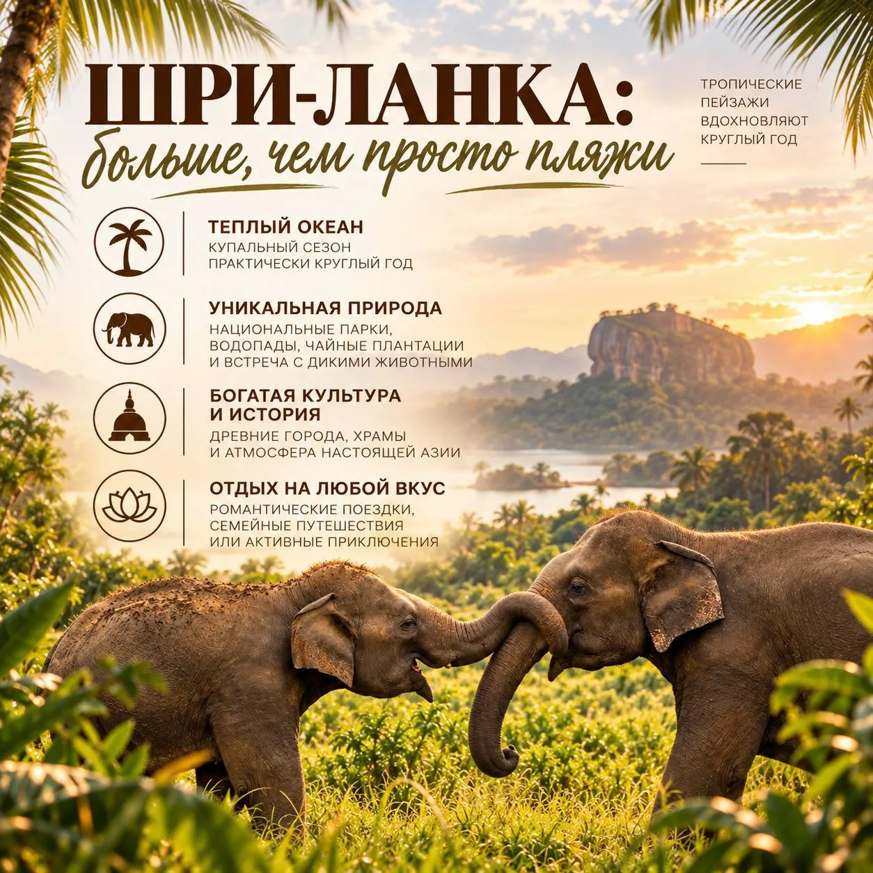 На главных курортах Шри-Ланки вот-вот начнется высокий сезон! 🇱🇰