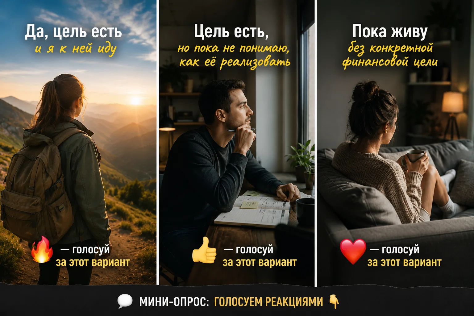 🔥 МИНИ-ОПРОС

Спасибо за вашу активность под предыдущими постами 🙌

Честно говоря, мне очень нрави