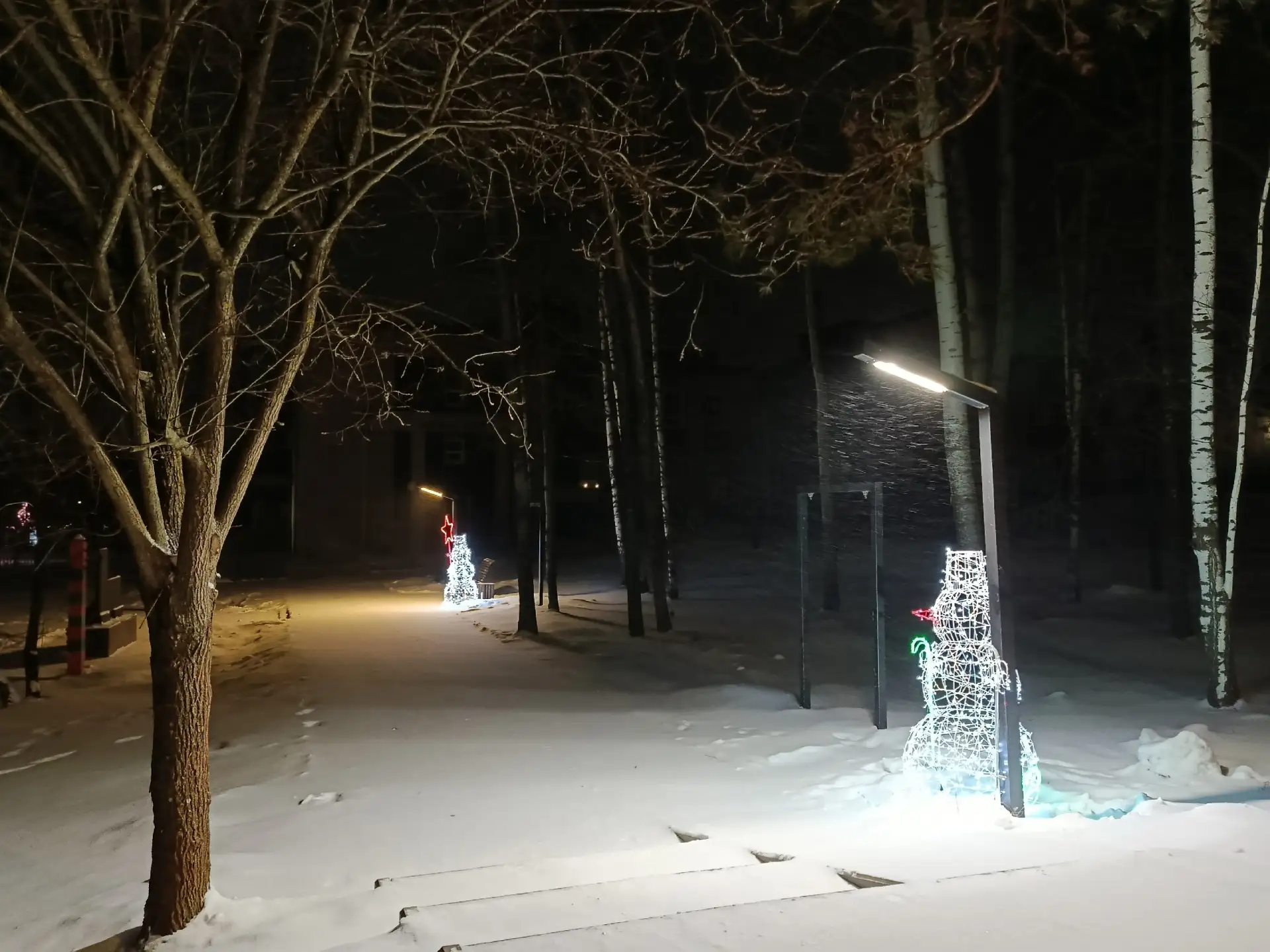 Зимний Лукоянов. В городском парке.