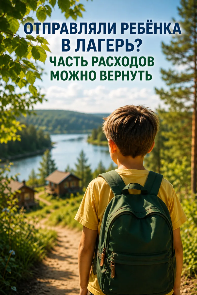 🪙 Отправляли ребёнка в лагерь? Часть расходов можно вернуть