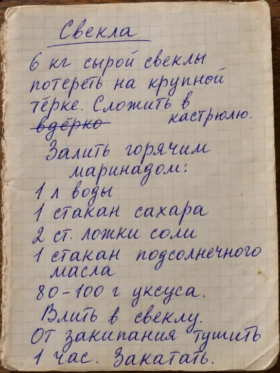 Маринованная свекла на зиму