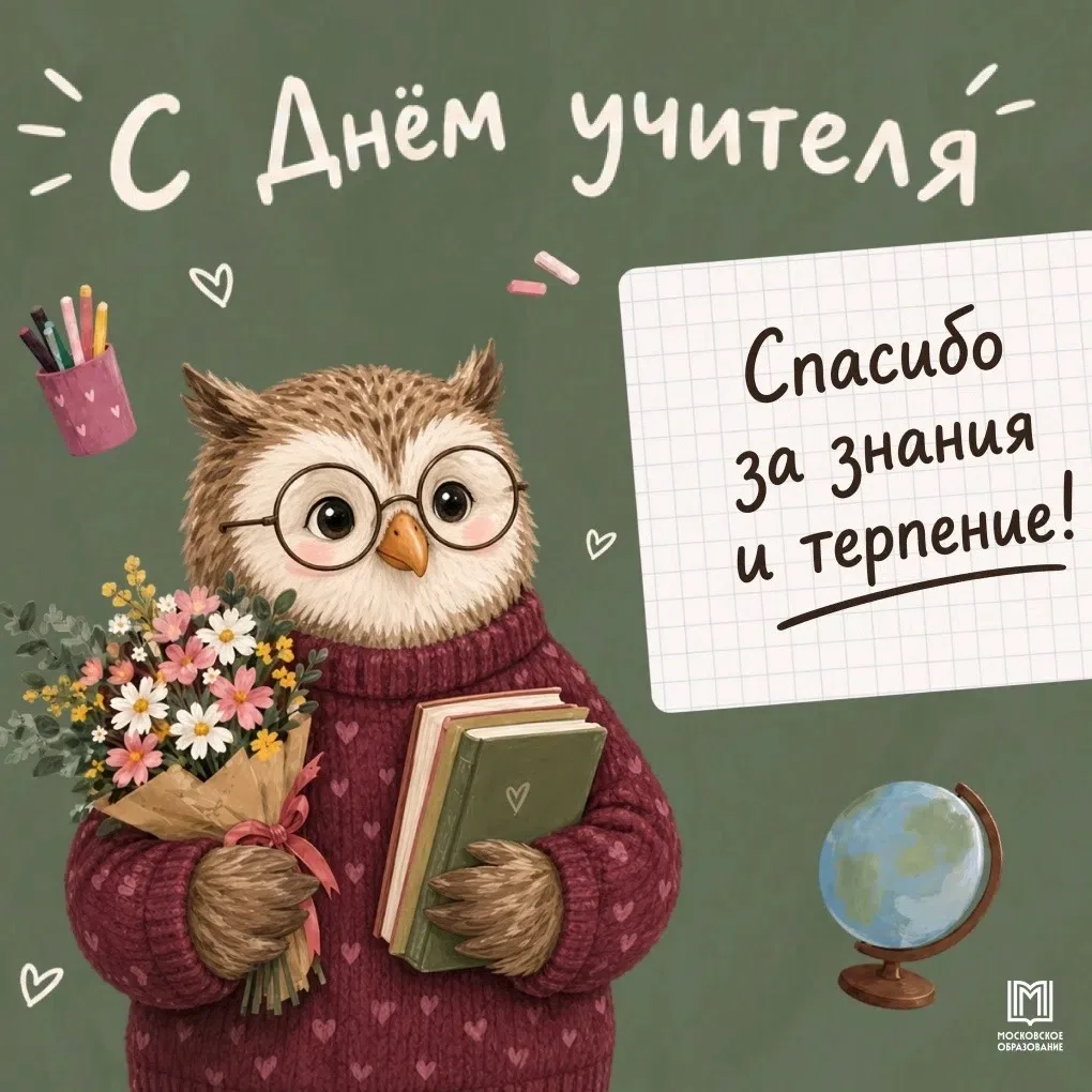 С Днём учителя💐